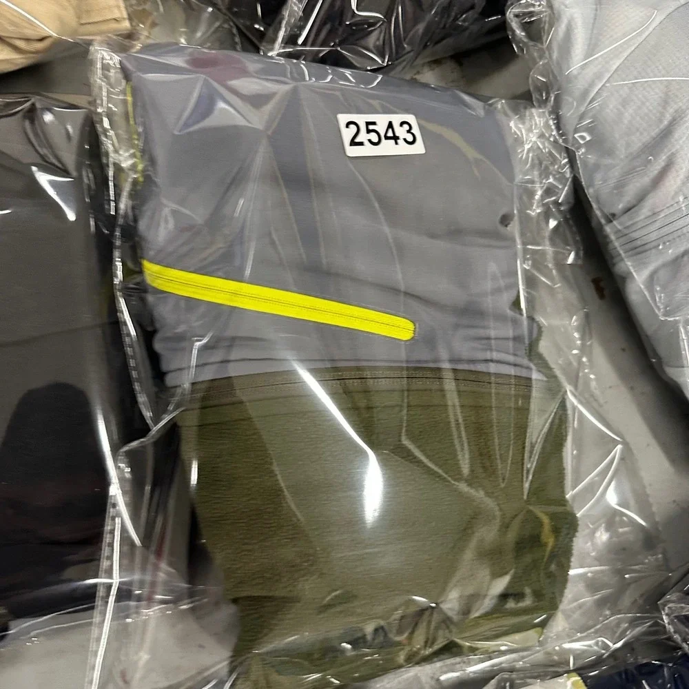 The North Face Mens XL Quarter Zip Fleece Pullover Olive Green Grey‎ 2543